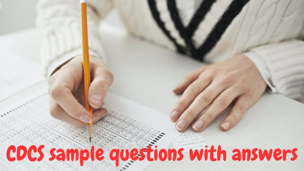 CDCS sample questions with answers